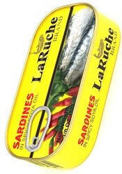 LaRuche Brand Sardines in Spicy Soya Oil